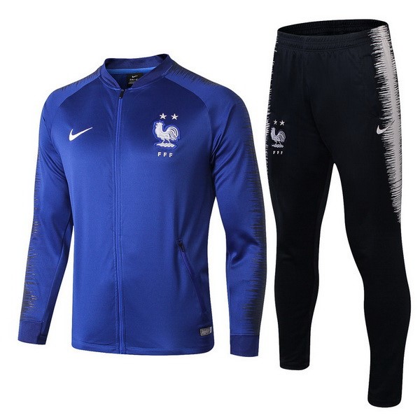 Survetement Football Nike France 2018 Bleu